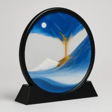 Round moving sand art / kinetic picture